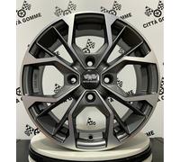 KIT 4 Cerchi in lega compatibili FORD FIESTA 15" + 4 GOMME 195/50r15 INVERNALI