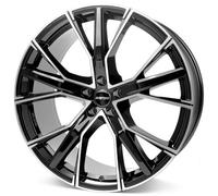 KIT 4 CERCHI IN LEGA GUNNER BLACK DIAMOND 8.5X19 ET35 5X112 66.6 MADE IN ITALY++
