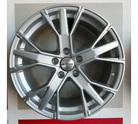 KIT 4 CERCHI IN LEGA GUNNER SILVER 8X18 ET45 5X112 66.6 MADE IN ITALY+++++++++++