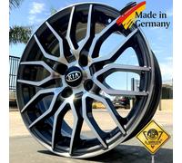 KIT 4 CERCHI IN LEGA LIMEROCK DARK 7X17 4X100 ET38 60.1 PER KIA RIO PICANTO