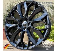 KIT 4 CERCHI LEGA LEIPZIG BLACK 9x20 5x120 PER LAND ROVER DISCOVERY RANGE ROVER