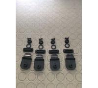 KIT 4 CERNIERE MM.57 RIPARA VETRO POST LATERALE APRIBILE FIAT UNO TURBO IE