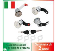 Kit 4 cilindretti serratura porte sportelli per Opel Movano 1998-09 7701470952