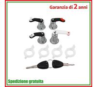 Kit 4 cilindri serratura + 2 chiavi 7701470952 per Master-Movano-Interstar 98-09