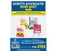Kit 4 Codice penale+Codice di procedura penale annotati+Pareri di penale +Come si scrive l'atto di diritto penale 2026