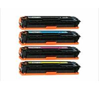 KIT 4 COLORI TONER PER HP LASREJET CB540A CB541A CB542A CB543A BK/CY/YE/MA