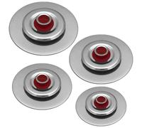 Kit 4 Coperchi Magici Antiodore Ventur Magic Ø25, Ø27, Ø31, Ø35 cm Cooker in Acciaio Inox Pomello Rosso