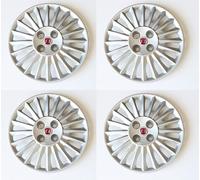 KIT 4 COPRICERCHI COPPA RUOTA SPECIFICHE PER GRANDE E PUNTO EVO Prodotte dal 2005 in poi Cerchio diametro 15'' + KIT ADESIVI - 729/15-21211