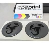 KIT 4 COPRIMOZZO ABARTH RESINATI 3D RILIEVO