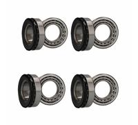 Kit 4 cuscinetti ruota per rimorchi box rimorchio a sospensione doppio asse f...