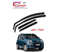 Kit 4 Deflettori Aria Antivento Anteriori + Posteriori per Fiat Panda dal 2012