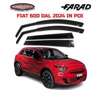 KIT 4 DEFLETTORI FIAT 600 SEICENTO (2024 IN POI) FARAD SET ANTIVENTO FUME' 17094