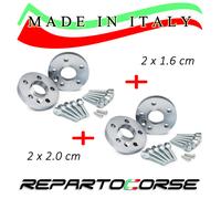 KIT 4 DISTANZIALI 16 + 20 mm REPARTOCORSE - FORD FOCUS II RS -COLONNETTE INCLUSE