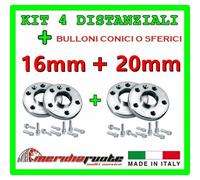 KIT 4 DISTANZIALI PER CITROEN EVASION A 1995 - 2005 PROMEX ITALY 16 mm + 20 mm