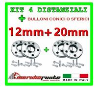 KIT 4 DISTANZIALI PER VOLKSWAGEN FOX - CROSS 5Z 2005+ PROMEX ITALY 12mm + 20mm
