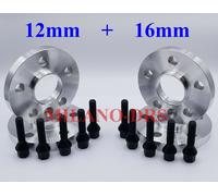 KIT 4 DISTANZIALI RUOTA 12+16mm CUPRA BORN + BULLONI BLACK