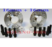 KIT 4 DISTANZIALI RUOTA 16+16mm MERCEDES CLASSE A W177 +BULLONI BLACK +ANTIFURTO