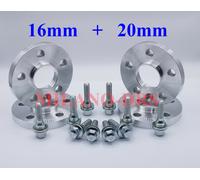 KIT 4 DISTANZIALI RUOTA 16+20mm PEUGEOT 308 II - 3008 II+VITI PIATTE ANTIFURTO