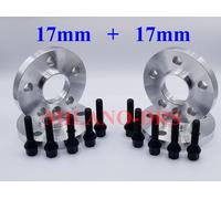 KIT 4 DISTANZIALI RUOTA 17+17mm ALFA ROMEO GIULIETTA + BULLONI BLACK + ANTIFURTO