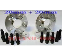 KIT 4 DISTANZIALI RUOTA 20+20mm BMW SERIE4 F32-F33-F36CON BULLONI BLACK+ KIT ANT