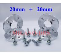 KIT 4 DISTANZIALI RUOTA 20+20mm PEUGEOT 208 - 308 I + BULLONI OEM + ANTIFURTO