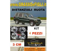 kit 4 Distanziali Ruota For Jeep Cherokee KJ 2001 -> 2008 30 mm Wheel Spacers
