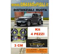 KIT 4 Distanziali Ruota For Jeep WRANGLER JL e RUBICON 2018 > 30mm Wheel Spacers