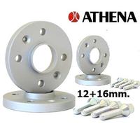 KIT 4 DISTANZIALI RUOTE ATHENA 12+16 MM. VOLKSWAGEN FOX DA AGO.1987 A FEBB. 2011