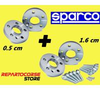 KIT 4 ENTRETOISES SPARCO (2 x 5mm + 2 x 16mm) - AUDI A3 8P1 - depuis 2003 à 2008