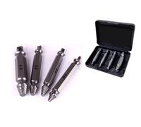 Kit 4 estrattori in acciaio da Trapano Avvitatore per viti bulloni danneggiati