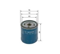 BOSCH Filtro Olio 0 451 103 355 OPEL,FIAT,PEUGEOT,Crossland X (P17),GRANDLAND X (A18),COMBO MPV / Space wagon (X19),Combo E Van / Station Wagon (X19)