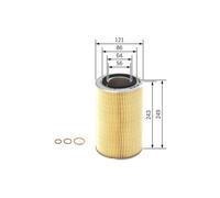 Kit 4 Filtri Bosch + 6 Litri Olio 5W30 per MAN UL