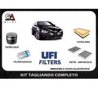 Kit 4 filtri per tagliando ALFA ROMEO 147 GT 1.9 JTD JTDM Originali della UFI