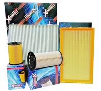 kit 4 filtri tagliando auto per volkswagen vw golf 7 VII 1.6 tdi kw 66 77 81 85