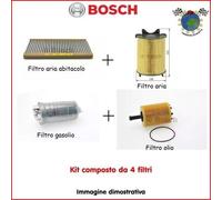 Kit 4 Filtri Tagliando Bosch Per Ford Focus Cda