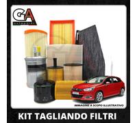 Kit 4 Filtri Tagliando Citroen C4 Grand Picasso II 1.6 HDI 80 kw 2007>