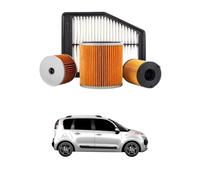 Kit 4 Filtri Tagliando compatibile con CITROËN C3 Picasso 1.6 BlueHDi 100 73 kw Diesel 2015-2024