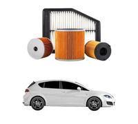 Kit 4 Filtri Tagliando compatibile con SEAT Leon 1.6 TDI 66 kw Diesel 2010-2012