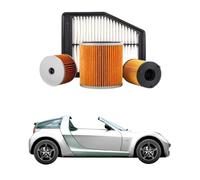 Kit 4 Filtri Tagliando compatibile con SMART Roadster Coupé 0.7 60 kw Benzina 2003-2005