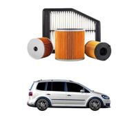 Kit 4 Filtri Tagliando compatibile con VW Touran 1.4 TSI EcoFuel 110 kw Benzina/Gas naturale (GNC) 2010-2015