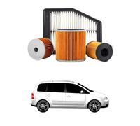 Kit 4 Filtri Tagliando compatibile con VW Touran 1.9 TDI 77 kw Diesel 2003-2010