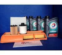 KIT 4 FILTRI TAGLIANDO FIAT PUNTO 1.3 MULTIJET MJT + OLIO TOTAL 5W40