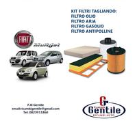 KIT 4 FILTRI TAGLIANDO LANCIA YPSILON 1.3 MULTIJET FILTRO GASOLIO ORIG. UFI