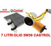 KIT 4 FILTRI TAGLIANDO OLIO 5W30 CASTROL AUDI A4 2.7 3.0 TDI DAL 2007
