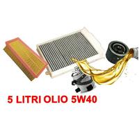 KIT 4 FILTRI TAGLIANDO OLIO 5W40 RENAULT MEGANE 2 1.5 DCI 63 76 78 KW A 09-2007
