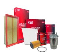 Kit 4 Filtri Tagliando per PANDA Hatchback Van 169 51 KW IMP.PURFLUX