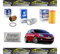 KIT 4 FILTRI TAGLIANDO UFI PER FIAT BRAVO II LANCIA DELTA III 1.6 MULTIJET