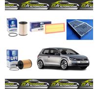 KIT 4 FILTRI TAGLIANDO UFI PER VW GOLF 6 TOURAN PASSAT AUDI A3 1.9 2.0 TDI
