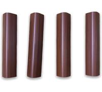 Kit 4 Finali Angolari per Zoccolo Cucina | Vari Colori e Altezze H10, H12, H15 | Accessori per Mobili Moderni (Ciliegio, H12)