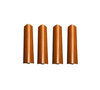 KIT 4 FINALI ANGOLARI PER ZOCCOLO IN VARI COLORI H10, H12 E H15 (Noce Scuro, H12)